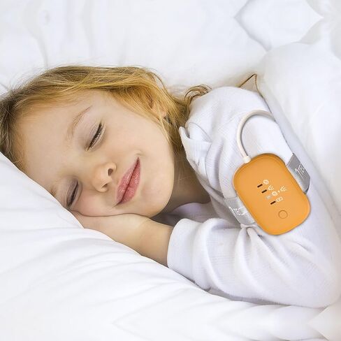 Bedwetting Sensor Monitors for Kids, Wireless Nighttime Pee Alarms with Loud Sound & Strong Vibration, Potty Training for Children, Orange in Saudi Arabia