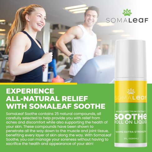 Soothe, Hemp Oil Roll-On, 1500 MG, Extra Strength, Natural Comfort for Muscles, HIPS, Joints, Neck, Back, Elbows, Fingers, Hands, and Knees in Saudi Arabia