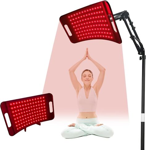 Red Light Therapy for Face and Body, Infrared Light Therapy Lamp with Stand Led 660nm Red Light-850nm Infrared Light Device for Full Body in Saudi Arabia