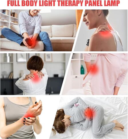 Red Light Therapy for Face and Body, Infrared Light Therapy Lamp with Stand Led 660nm Red Light-850nm Infrared Light Device for Full Body in Saudi Arabia