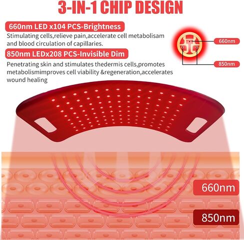 Red Light Therapy for Face and Body, Infrared Light Therapy Lamp with Stand Led 660nm Red Light-850nm Infrared Light Device for Full Body in Saudi Arabia