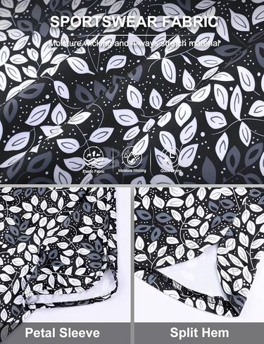 Viracy المرأة قمصان غولف قصيرة الأكمام الجانب انقسامات فضفاضة المناسب 1/4 زمم قميص بولو حماية من الأشعة فوق البنفسجية سريعة الجافة ملابس علوية رياضية in Kuwait