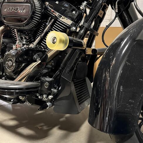Motorcycle Decorative Wheel M12 Screw Install on Engine Guard Saddlebag Guard for Harley-Davidson Touring Street Glide Road Glide Road King Electra/Ultra Models (Black) in Saudi Arabia