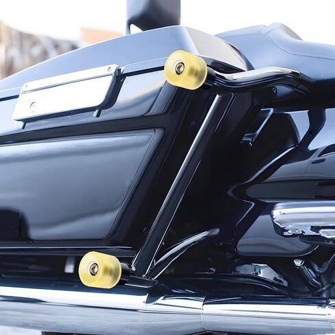 Motorcycle Decorative Wheel M12 Screw Install on Engine Guard Saddlebag Guard for Harley-Davidson Touring Street Glide Road Glide Road King Electra/Ultra Models (Black) in Saudi Arabia