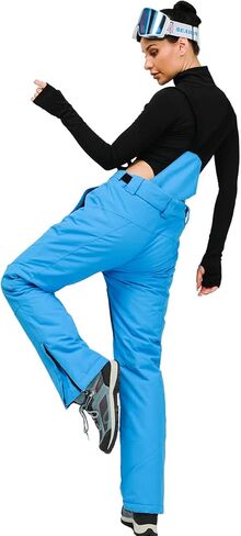 سراويل RIUIYELE النسائية القابلة للفصل للتزلج للسيدات في الهواء الطلق مقاومة للرياح ومقاومة للماء وبنطلون الثلج مقاوم للماء وجيد التهوية in Kuwait