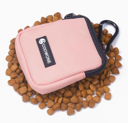Waterproof Dog Treat Pouch, Dog Training Treat Pouch Built in Poop Bag Dispenser Adjustable Shoulder Bag (BLK) (BLK) in Saudi Arabia