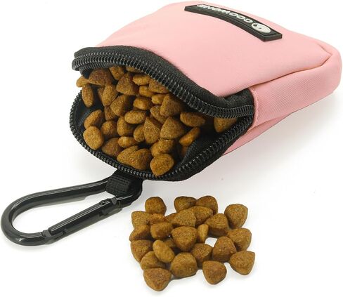 Waterproof Dog Treat Pouch, Dog Training Treat Pouch Built in Poop Bag Dispenser Adjustable Shoulder Bag (BLK) (BLK) in Saudi Arabia