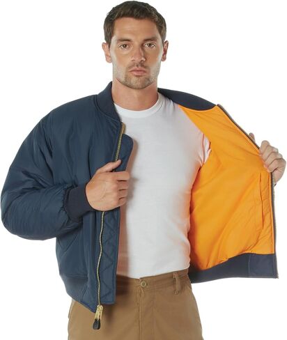 Rothco 17017 Enhanced Nylon MA-1 Flight Jacket Color : Sage Green,Size : XL in Saudi Arabia
