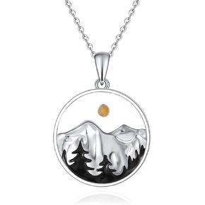 Fryneauy Compass Necklace Sterling Silver Navy Map Pendant Graduation Friendship Talisman Travel Necklace Graduation Gift Jewelry Gifts for Women Men