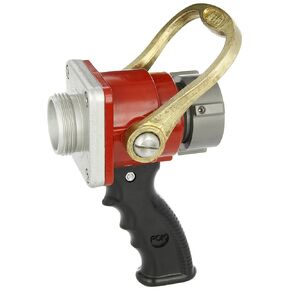 Dixon Valve ACPSO150F Aluminum Fire Equipment, Ball Shut-Off Nozzle with Bolted Style, 1-1/2" NST (NH) Female x 1-1/2" NST (NH) Male