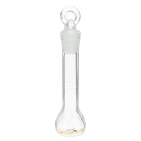 PATIKIL 50ml Volumetric Flask, 3.3 Borosilicate Glass Graduated Volumetric Measuring Flask with Glass Stopper Tolerance 0.13ml for Lab Experiment, Clear