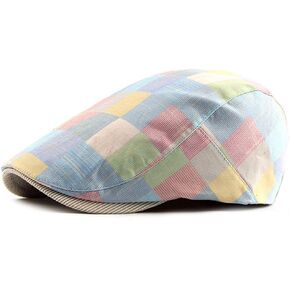 PanPacSight Men's Newsboy Gatsby Hat Vintage Beret Flat Ivy Cabbie Driving Hunting Cap for Father,News Boy Cap for Gentle