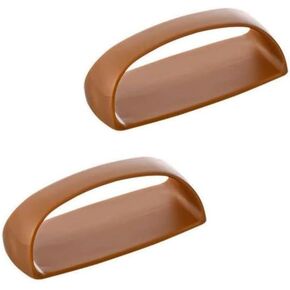 Brown, Self-Stick Cabinet Handle Pulls, 2Pcs, Instant Adhesive Sliding Door Handles for Glass Windows, Wardrobes, Cabinet Hardware