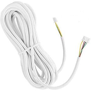 Wired Intercom Cable, 4 core Cable/4-Core Round Flexible Copper Wire for Video Doorbell Intercom System Color Video Door Phone doorbell 10 M/33 feet 0.3mm²
