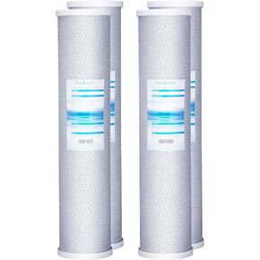 Geekpure 20 Inch Carbon Block Water Filter Remove Chlorine Taste Odors for Whole House Filtration- 4.5 Inch x 20 Inch -5 Micron