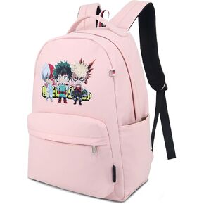 حقيبة ظهر روفاتايد أنيمي مطبوعة كلية مدرسة حقيبة كمبيوتر محمول مع منفذ شحن USB ومنفذ سماعة رأس in Kuwait