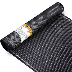 10ft x 12" Carbon Fiber Cloth Roll,3K/220g Carbon Fiber Fabric, 2x2 Twill Weave Carbon Fiber Sheet for DIY Repair Cars Furniture (10ft)