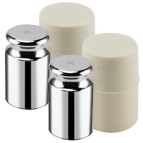 2PCS 2000g Calibration Weights, High Precision Chrome Scale Calibration Weight M1 for Digital Scale