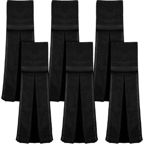 6 Pcs Football Towel Quarterback Football Field Towel White Football Hand Towels Cotton Closed Loop Gym Towel with Hook and Loop Fastener for Football Sport Accessories