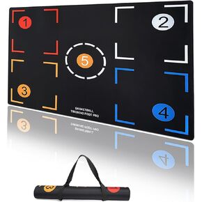 Portable Basketball Footwork Mat, Agility Footstep Training Mat, Basketball Train Mat for All Levels, Non-Slip Silent Equipment for All Ages to Improve Speed, Strength and Coordination