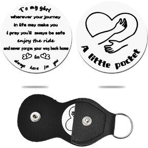 YangQian Long Distance Gifts for Him Her Pocket Hug Token Keychain for Women Men Inspirational Graduation Gifts for Girls Boy