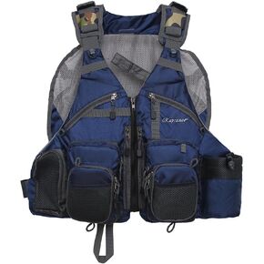 Raprance Fishing Vest for Men and Women Outdoor Activity Fly Bass Fishing Vest Backpack