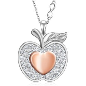 Teacher Gifts 925 Sterling Silver Moonstone Teacher Necklace Teacher Appreciation Jewelry gifts for Teacher
