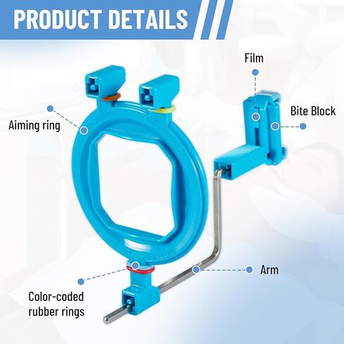 حامل مستشعر الأشعة السينية للأسنان: نظام تحديد موضع الفيلم الرقمي داخل الفم 4 في 1 لمحاذاة مستشعر دقيقة ومستقرة، وحلقات التصويب وأذرع المؤشر in Kuwait