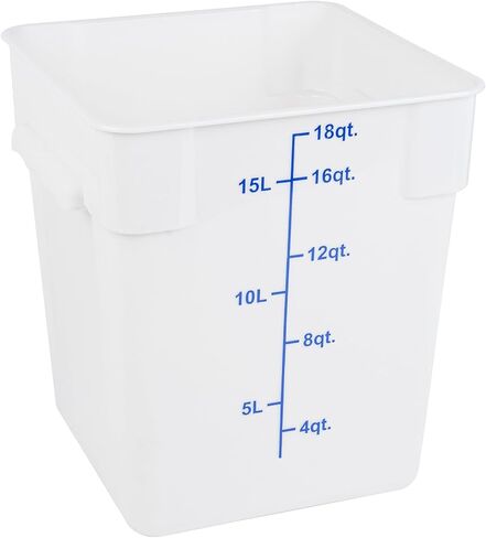 Restaurantware - LID ONLY: Met Lux 7.5 x 7.5 Inch White Plastic Lid, 1 Durable Storage Container Lid - Fits 2 And 4 Quarts, Pull-Corner Tab, Food Storage Container Lid, For Securing The Contents in Saudi Arabia