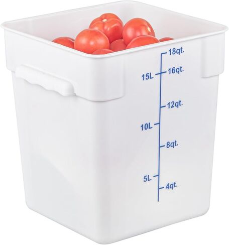 Restaurantware - LID ONLY: Met Lux 7.5 x 7.5 Inch White Plastic Lid, 1 Durable Storage Container Lid - Fits 2 And 4 Quarts, Pull-Corner Tab, Food Storage Container Lid, For Securing The Contents in Saudi Arabia