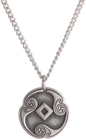 Amaxer 24 Runes Talisman Viking Jewelry Asatru Necklace Pagan Wiccan Pendant Norse Runes Vintage Nordic Amulet Necklace for Women Men in Saudi Arabia