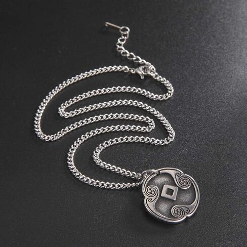 Amaxer 24 Runes Talisman Viking Jewelry Asatru Necklace Pagan Wiccan Pendant Norse Runes Vintage Nordic Amulet Necklace for Women Men in Saudi Arabia