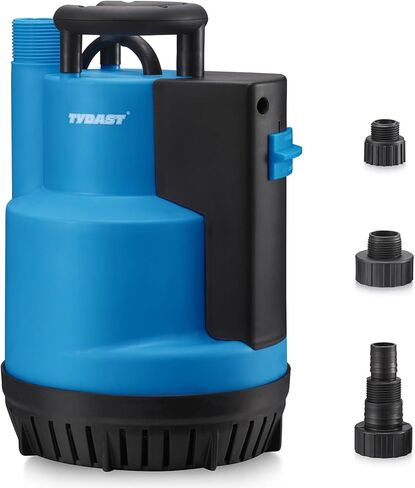 مضخة مياه غاطسة 3/4HP 3100GPH، مضخة مستنقع محمولة، نقل مياه المرافق مع سلك بطول 16.4 قدم لتصريف حوض السباحة، الطابق السفلي من الفيضان، بركة الحديقة، التحكم التلقائي/اليدوي عن طريق مفتاح تعويم متكامل in Saudi Arabia