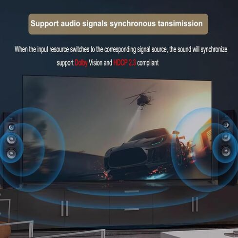 موزع HDMI 8K، محول HDMI 2 في 1 مخرج/ 1 في 2 مخرج HDMI، مطلي بالذهب 4K@120 هرتز، 8K@60 هرتز، محول HDMI 2.1 فائق الدقة من الألومنيوم بسرعة 48 جيجابت في الثانية، محول ثنائي الاتجاه يدعم PS3/4/5، Xbox Blu-Ray لاعب فاير ستيك روكو in Kuwait