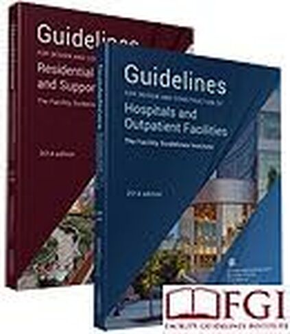 مجموعة كتابين من إرشادات FGI لعام 2014: المستشفيات ومرافق العيادات الخارجية ومرافق الصحة والرعاية والدعم السكنية in Saudi Arabia