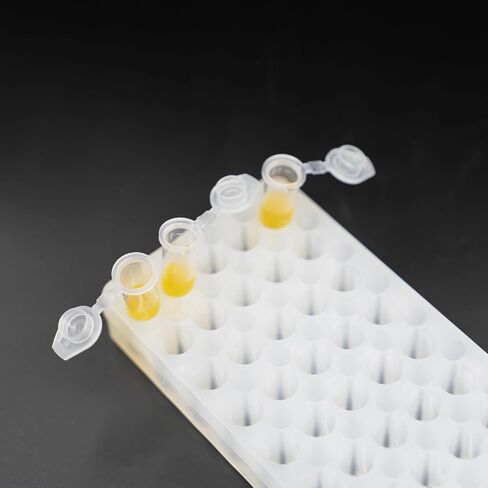 1 Pcs Microcentrifuge Tube Rack for 0.5ml-2ml Centrifugal Pipe, Lab Test Tubes Rack Holder, Double-Sided 60 Holes Plate with Hole Diameter 7.5mm and 11mm (White) in Kuwait