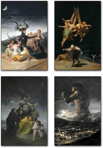 TAIYUK Caravaggio Wall Art Prints,Caravaggio Canvas Poster Set of 4,Art Painting Posters for Room Aesthetic, Home Decorative Wall Art Living Room Bedroom 08x12inch(20x30cm) Unframed 4 PCS JECUKN in Saudi Arabia