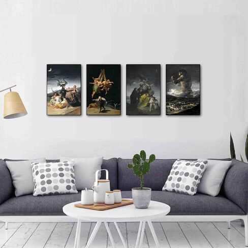 TAIYUK Caravaggio Wall Art Prints,Caravaggio Canvas Poster Set of 4,Art Painting Posters for Room Aesthetic, Home Decorative Wall Art Living Room Bedroom 08x12inch(20x30cm) Unframed 4 PCS JECUKN in Saudi Arabia