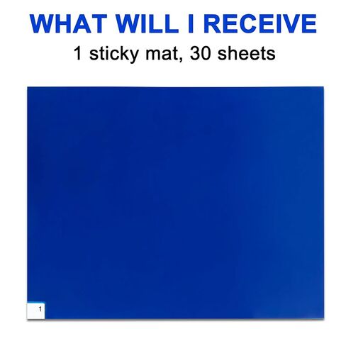 Sticky Mats 17 * 13 - Adhesive Mat for Home Pets Cleanroom Laboratory Hospital Tacky Mat 30 Sheets Blue Mat 1 Piece in Saudi Arabia