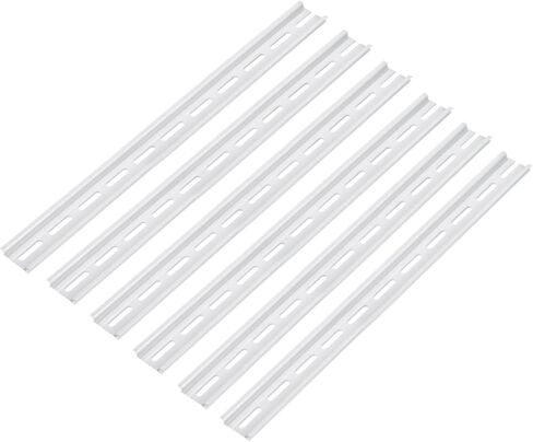 MECCANIXITY DIN Rail Slotted Aluminum Mounting Guide 14 Inch x 1.4 Inch x 0.3 Inch for Equipment Installation Pack of 6 Pcs in Saudi Arabia