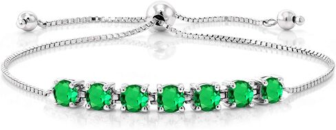 Gem Stone King 925 Sterling Silver Blue Tanzanite Tennis Bracelet for Women (2.66 Cttw, Round 4.5MM, Gemstone Birthstone, Fully Adjustable Up to 9 Inch) in Saudi Arabia
