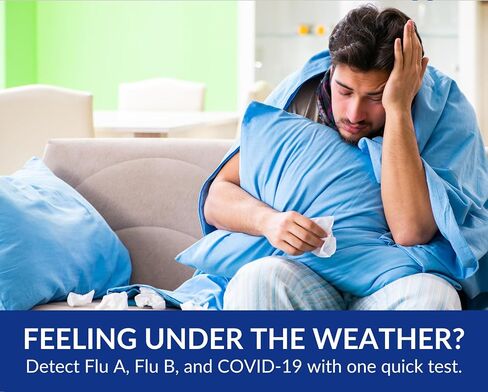 CorDx TyFast Flu A/B & Covid-19 Multiplex Rapid Test, 10 Mins at Home, FDA Authorized, 3-in-1 Combo Kit, 1 Test in Saudi Arabia