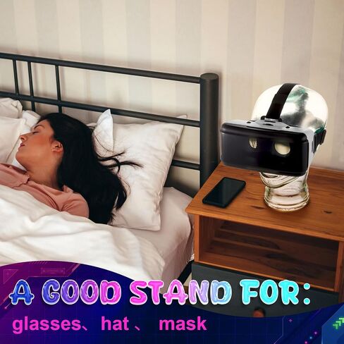 11.5 Inch Clear Glass Head Display Glass Human Head Statue Glass Mannequin Head Home Decoration Glass Transparent Head for Eyes Hats Ornaments Props AR Glasses Not Included in Saudi Arabia