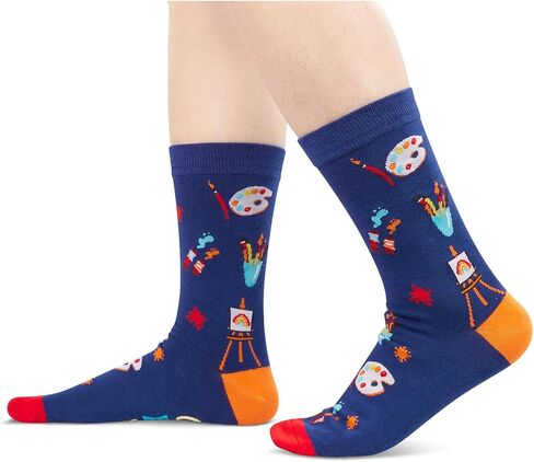 Zmart Funny Crazy Socks for Women Men, Music Teacher Gifts, Gifts for Writers Authors Teachers, Book Reader Socks in Kuwait