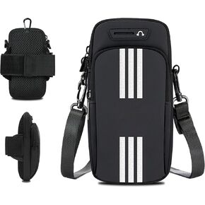 Phone Holder for Running Armband, Cell Phone Purse Small Crossbody Bags for Women Men Kids,iPhone 11 12 13 14 15 Pro Max Xs Xr X 8 Plus SE Mini Galaxy Ultra Plus S24 Note Pouch,Sport Arm Bands Sleeve