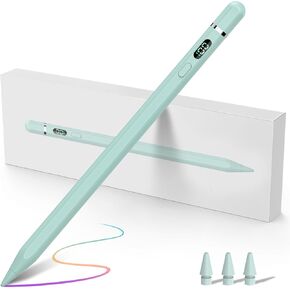 قلم الجيل الأول من Apple، قلم ستايلس لجهاز iPad (2018-2024) مع شحن USB C، رفض راحة اليد وحساسية الإمالة، قلم رصاص لجهاز iPad 6-10 Gen، iPad Pro 11"/12.9"، iPad Air 3/4/5، آيباد ميني 5/6