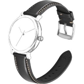 Avohome Quick Release Genuine Leather Watch Straps, 18/19/20/21/22mm American Horween Cowhide Waterproof Universal Watch Bands Black &Brown&Natural&Navy&Pasture for Men/Women with Sliver Gold Pin buckle（Watch not Included)
