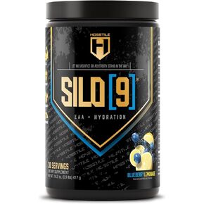 HOSSTILE SILO[9] الأحماض الأمينية الأساسية، مسحوق EAA وBCAA، دعم ترطيب الإلكتروليت، تعزيز تعافي العضلات، بناء العضلات الخالية من الدهون، مشروب قبل أو بعد التمرين، أناناس برتقالي، 30 حصة