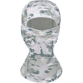 UUYYEO Balaclava Face Mask Motorcycle Ski Scarf Sun Protection UV Protector Face Cover Summer Cooling Neck Gaiter for Men Women Black