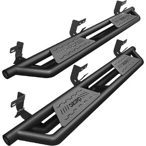 oEdRo 6.5'' Running Boards Compatible with 2009-2018 Dodge Ram 1500 (Incl. 2019-2024 Classic), 2010-2024 Ram 2500/3500 Crew Cab ONLY, Textured Black Side Step Rails Nerf Bars